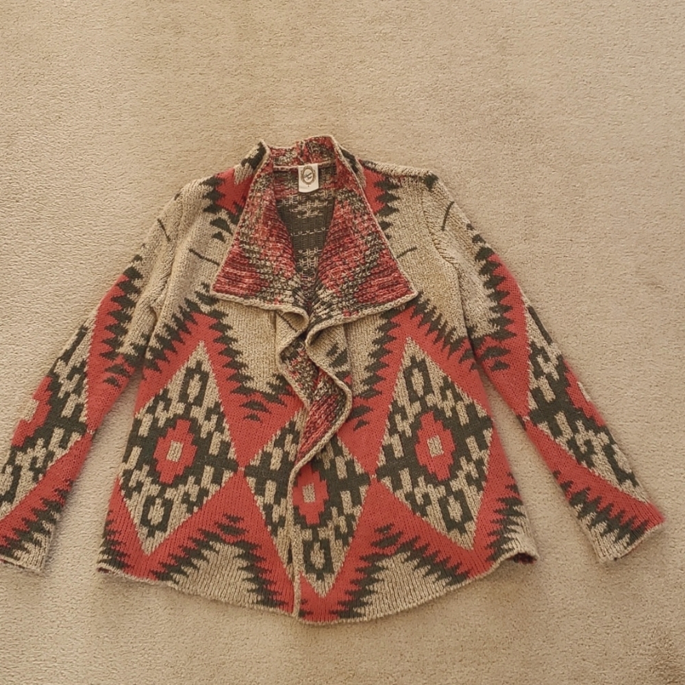 Eleven Star * Double weight super cozy wrap jacket sweater